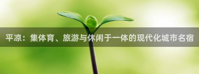 意昂4娱乐下载：平凉：集体育、旅游与休闲于一体的现代